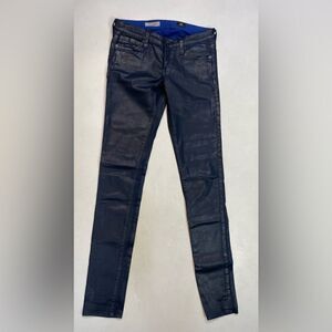 AG Adriano Goldschmied The Legging Super Skinny Wax Denim Jeans Women Size 25